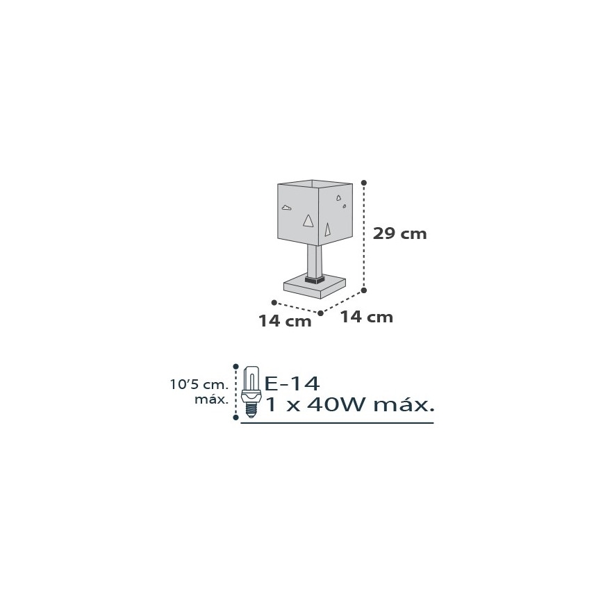 Dalber D-73241 - Dětská lampička HELLO LITTLE 1xE14/40W/230V