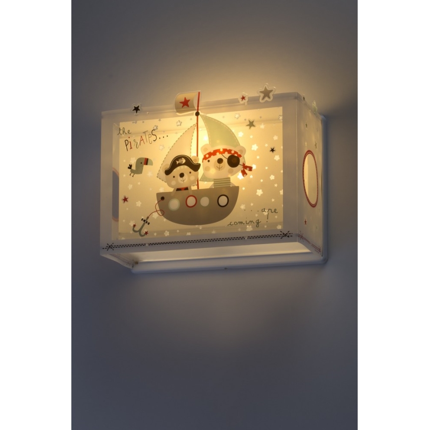Dalber D-74558 - Dětské nástěnné svítidlo PIRATES 1xE27/60W/230V