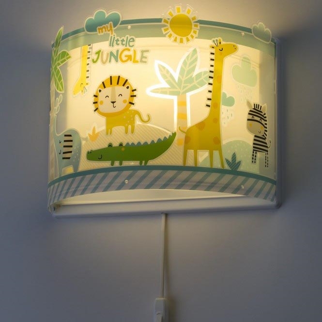 Dalber D-76118 - Dětské nástěnné svítidlo MY LITTLE JUNGLE 1xE27/15W/230V