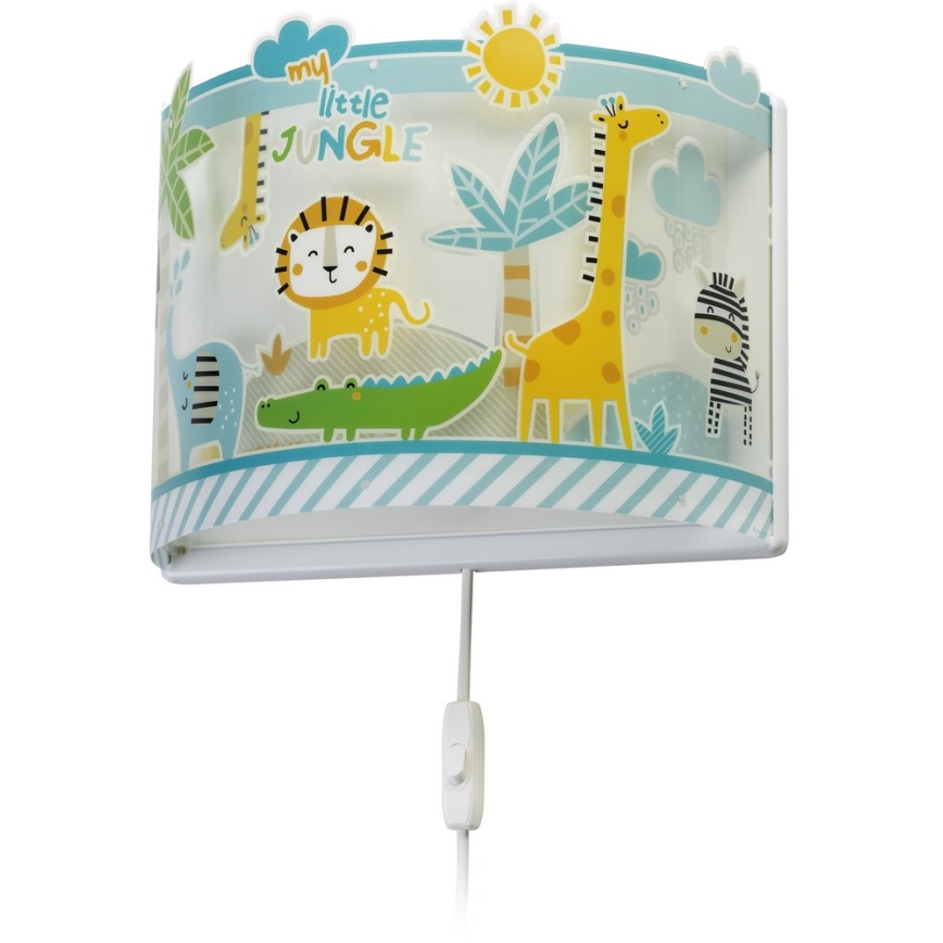 Dalber D-76118 - Dětské nástěnné svítidlo JUNGLE 1xE27/60W/230V
