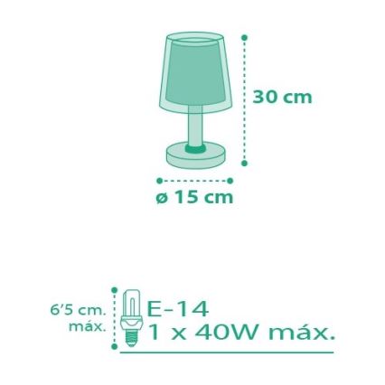 Dalber D-80221H - Dětská lampička VICHY 1xE14/40W/230V