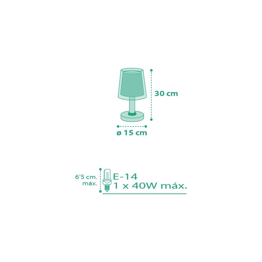 Dalber D-80221H - Dětská lampička VICHY 1xE14/40W/230V