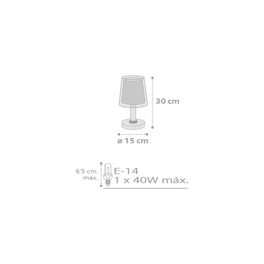 Dalber D-81211E - Dětská lampička STARS 1xE14/40W/230V