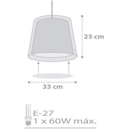 Dalber D-81212H - Dětský lustr STARS 1xE27/60W/230V