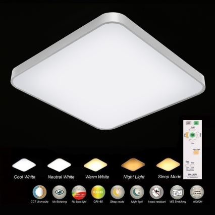 Dalen Q50TW - LED Stmívatelné stropní svítidlo CLASSIC LED/50W/230V
