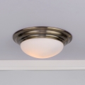 Där Lighting BAR5275 - Koupelnové stropní svítidlo BARCLAY 1xE27/60W/230V pr. 31 cm mosaz
