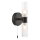 Där Lighting BOL0922 - Koupelnová nástěnná lampa BOLTON 2xG9/5W/230V IP44 černá