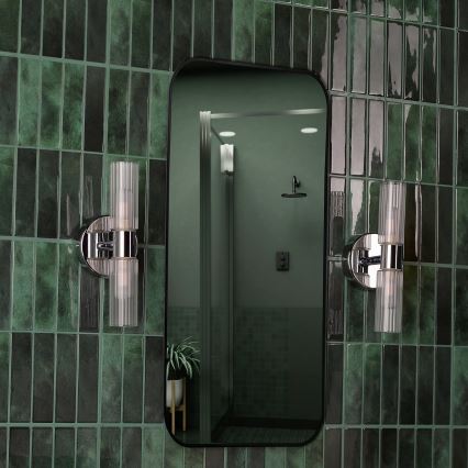 Där Lighting BOL0950 - Koupelnová nástěnná lampa BOLTON 2xG9/5W/230V IP44 lesklý chrom