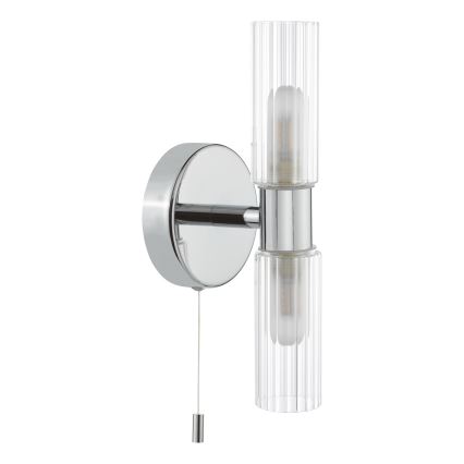 Där Lighting BOL0950 - Koupelnová nástěnná lampa BOLTON 2xG9/5W/230V IP44 lesklý chrom