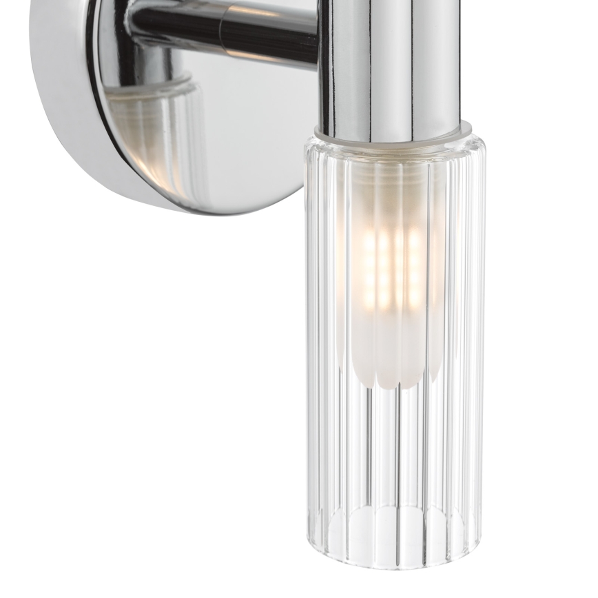 Där Lighting BOL0950 - Koupelnová nástěnná lampa BOLTON 2xG9/5W/230V IP44 lesklý chrom