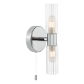 Där Lighting BOL0950 - Koupelnová nástěnná lampa BOLTON 2xG9/5W/230V IP44 lesklý chrom