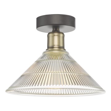 Där Lighting BOY0175 - Stropní svítidlo BOYD 1xE27/60W/230V pr. 25 cm mosaz/čirá
