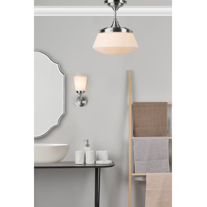 Där Lighting CAD0150 - Koupelnový přisazený lustr CADEN 1xE27/60W/230V IP44 lesklý chrom