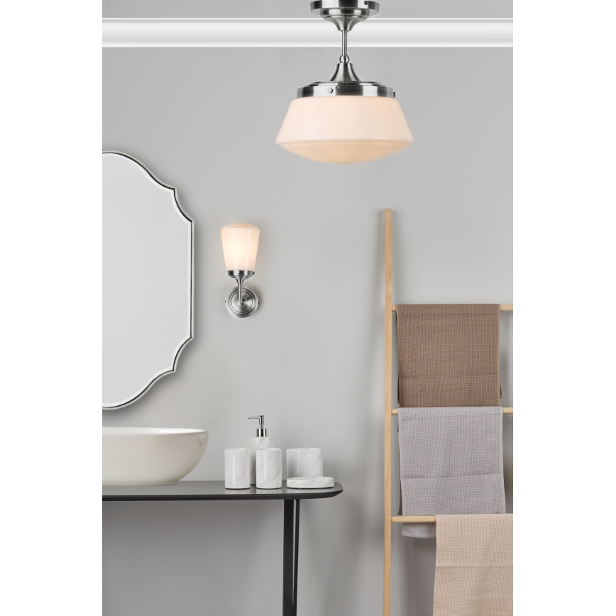 Där Lighting CAD0150 - Koupelnový přisazený lustr CADEN 1xE27/60W/230V IP44 lesklý chrom