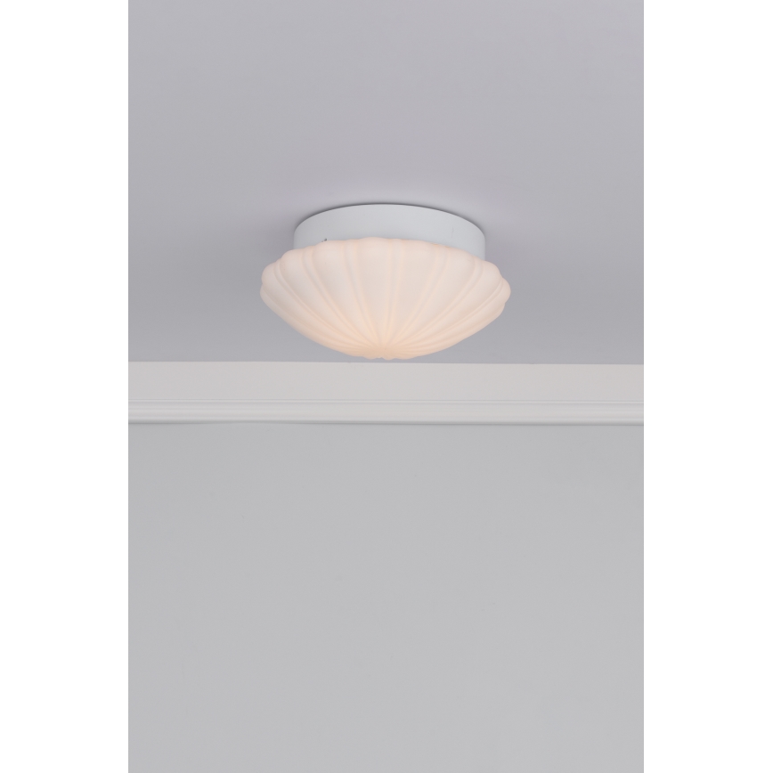Där Lighting CAF502 - Koupelnové stropní svítidlo CAFE 1xE27/60W/230V pr. 27 cm IP44 bílá