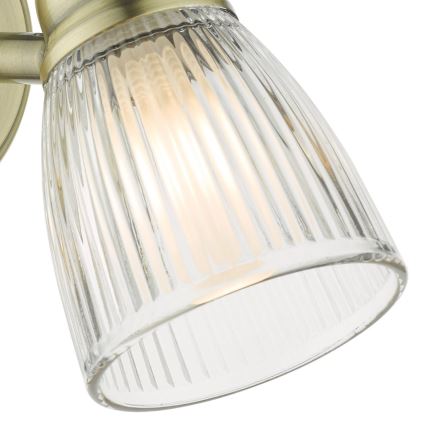Där Lighting CED0775 - Koupelnová nástěnná lampa CEDRIC 1xG9/25W/230V IP44 mosaz