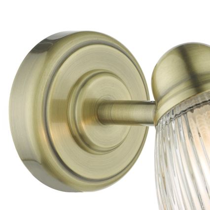 Där Lighting CED0775 - Koupelnová nástěnná lampa CEDRIC 1xG9/25W/230V IP44 mosaz