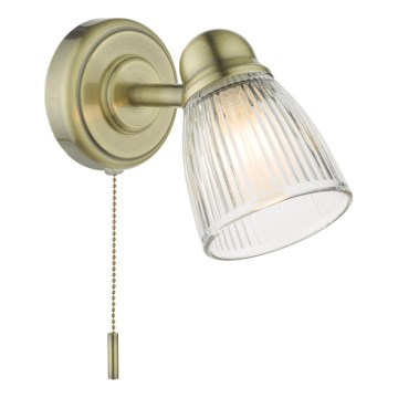 Där Lighting CED0775 - Koupelnová nástěnná lampa CEDRIC 1xG9/25W/230V IP44 mosaz