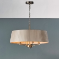 Där Lighting CRI0429 - Lustr na řetězu CRISTIN 4xE14/40W/230V mosaz/taupe