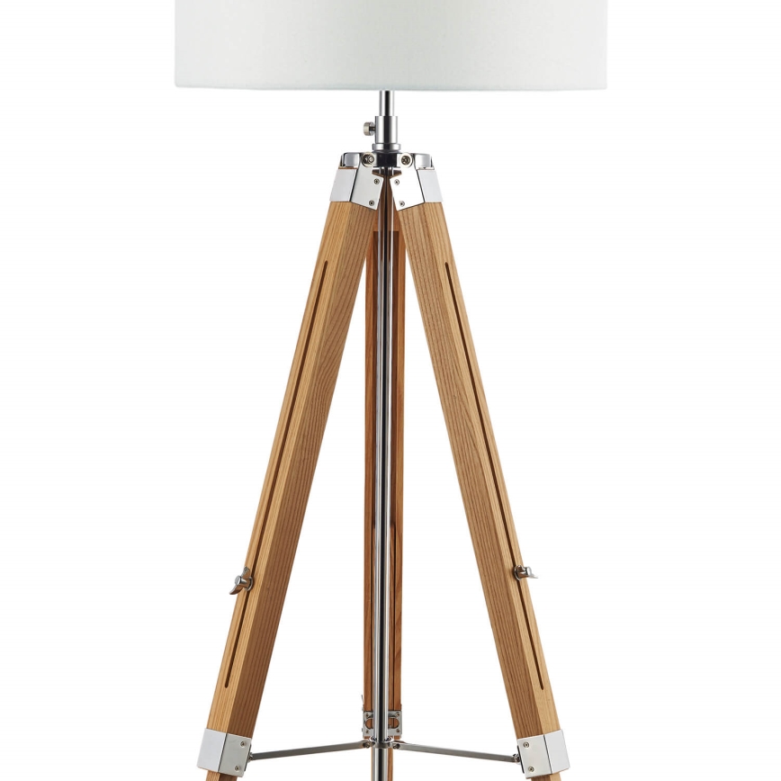 Där Lighting EAS4943 - Stojací lampa EASEL 1xE27/60W/230V hnědá