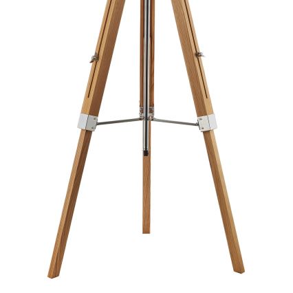 Där Lighting EAS4943 - Stojací lampa EASEL 1xE27/60W/230V hnědá