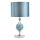 Där Lighting ELS4223 - Stolní lampa ELSA 1xE27/40W/230V modrá/lesklý chrom