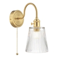Där Lighting HAD0740-05 - Nástěnná lampa HADANO 1xE14/40W/230V zlatá