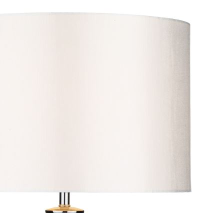 Där Lighting HIN4208 - Stolní lampa HINTON 1xE27/60W/230V bílá/lesklý chrom