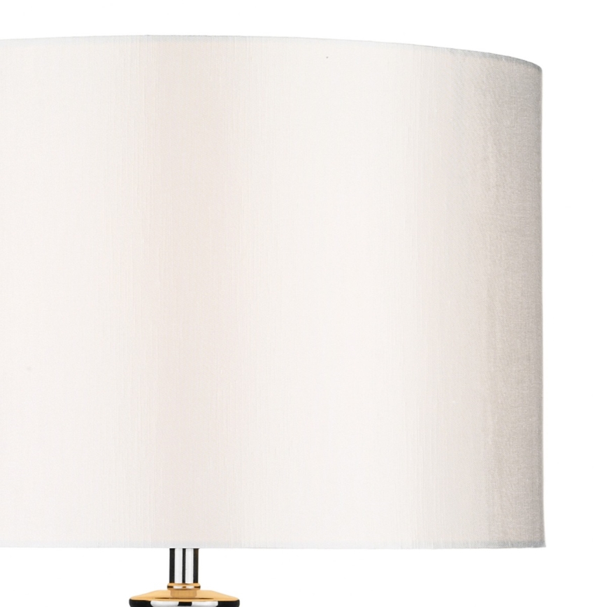 Där Lighting HIN4208 - Stolní lampa HINTON 1xE27/60W/230V bílá/lesklý chrom