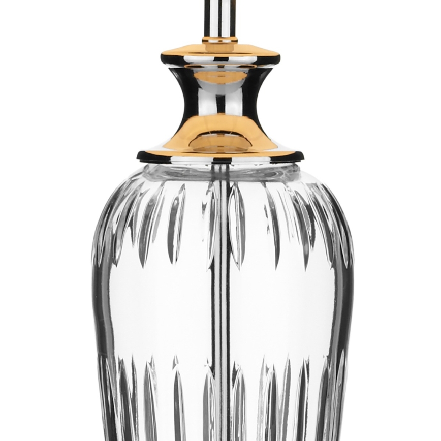Där Lighting HIN4208 - Stolní lampa HINTON 1xE27/60W/230V bílá/lesklý chrom