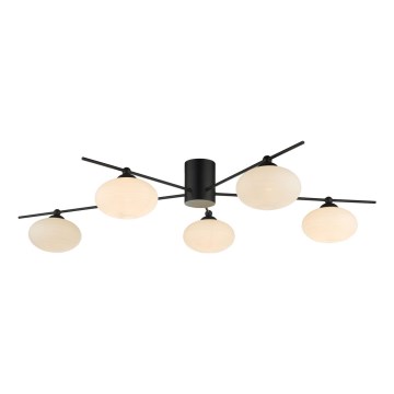 Där Lighting JAS5422 - Přisazený lustr JASPER 5xG9/25W/230V černá