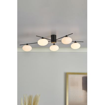 Där Lighting JAS5422 - Přisazený lustr JASPER 5xG9/25W/230V černá