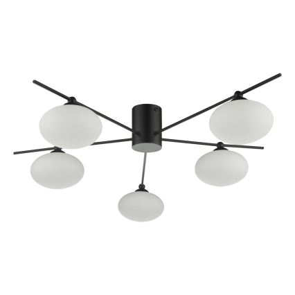 Där Lighting JAS5422 - Přisazený lustr JASPER 5xG9/25W/230V černá