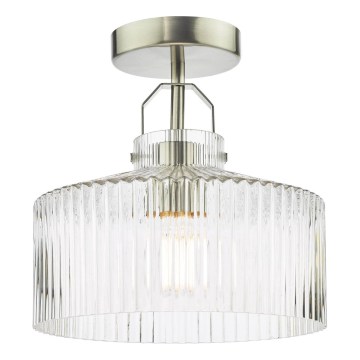 Där Lighting LEN4846 - Přisazený lustr LENKA 1xE27/60W/230V matný chrom