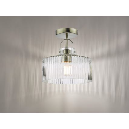 Där Lighting LEN4846 - Přisazený lustr LENKA 1xE27/60W/230V matný chrom