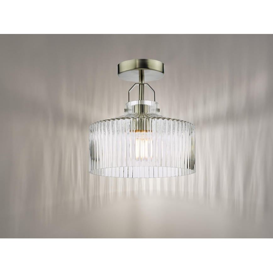 Där Lighting LEN4846 - Přisazený lustr LENKA 1xE27/60W/230V matný chrom