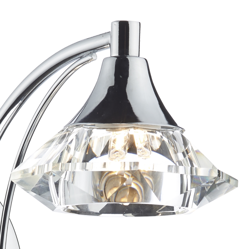 Där Lighting LUT0750 - Nástěnná lampa LUTHER 1xG9/40W/230V lesklý chrom