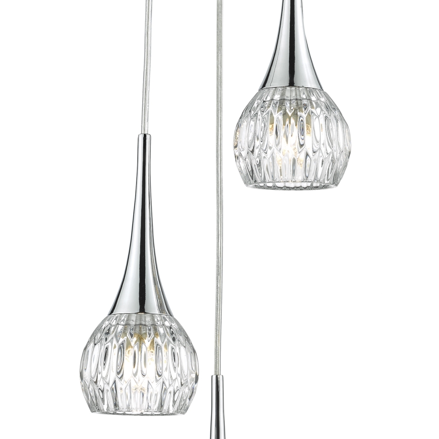 Där Lighting LYA0350 - Lustr na lanku LYALL 3xG9/40W/230V lesklý chrom