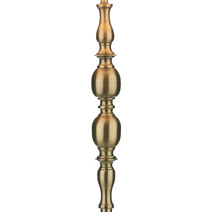 Där Lighting MAD4975 - Stojací lampa MADRID 1xE27/60W/230V hnědá/mosaz