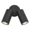 Där Lighting ORT0922 - LED Venkovní nástěnné bodové svítidlo ORTEGA 2xGU10/5W/230V IP65 černá