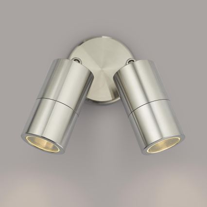 Där Lighting ORT0968 - LED Venkovní nástěnné bodové svítidlo ORTEGA 2xGU10/5W/230V IP65 lesklý chrom