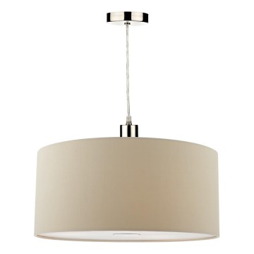 Där Lighting RON6529 - Lustr na lanku RONDA 1xE27/60W/230V černá/béžová