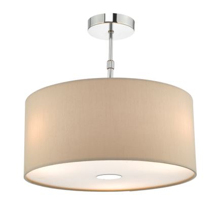 Där Lighting RON6529 - Lustr na lanku RONDA 1xE27/60W/230V černá/béžová