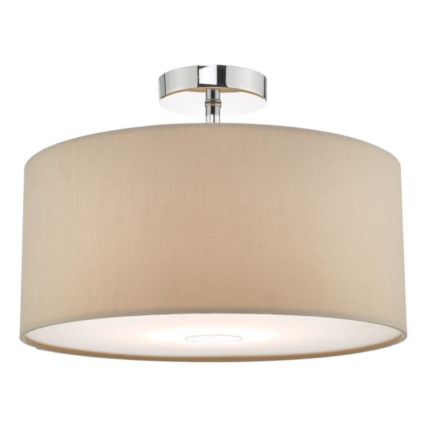 Där Lighting RON6529 - Lustr na lanku RONDA 1xE27/60W/230V černá/béžová