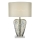 Där Lighting SYR4235 - Stolní lampa SYRACUSE 1xE27/60W/230V lesklý chrom/krémová