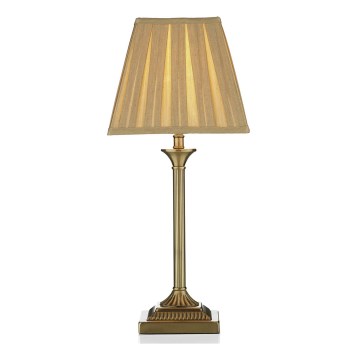 Där Lighting TAY4075-X - Stolní lampa TAYLOR 1xE14/40W/230V béžová/mosaz