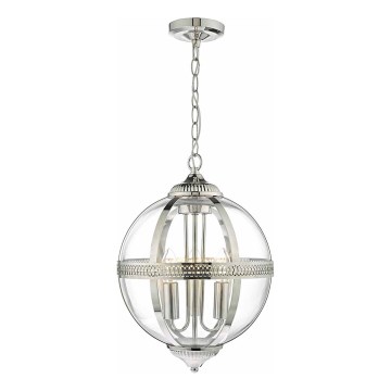 Där Lighting VAN0338 - Lustr na řetězu VANESSA 3xE14/40W/230V lesklý chrom