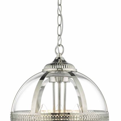 Där Lighting VAN0338 - Lustr na řetězu VANESSA 3xE14/40W/230V lesklý chrom