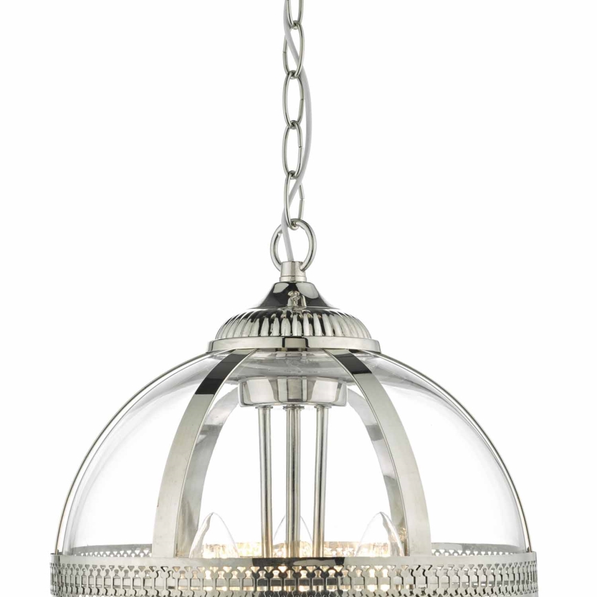 Där Lighting VAN0338 - Lustr na řetězu VANESSA 3xE14/40W/230V lesklý chrom