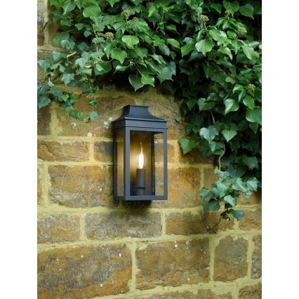 Där Lighting VAP5222 - Venkovní nástěnné svítidlo VAPOUR 1xE14/60W/230V IP44 černá
